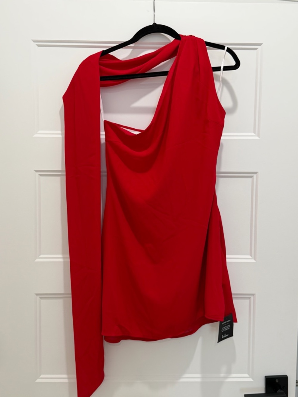 Lulu's Red One-Shoulder Mini Dress